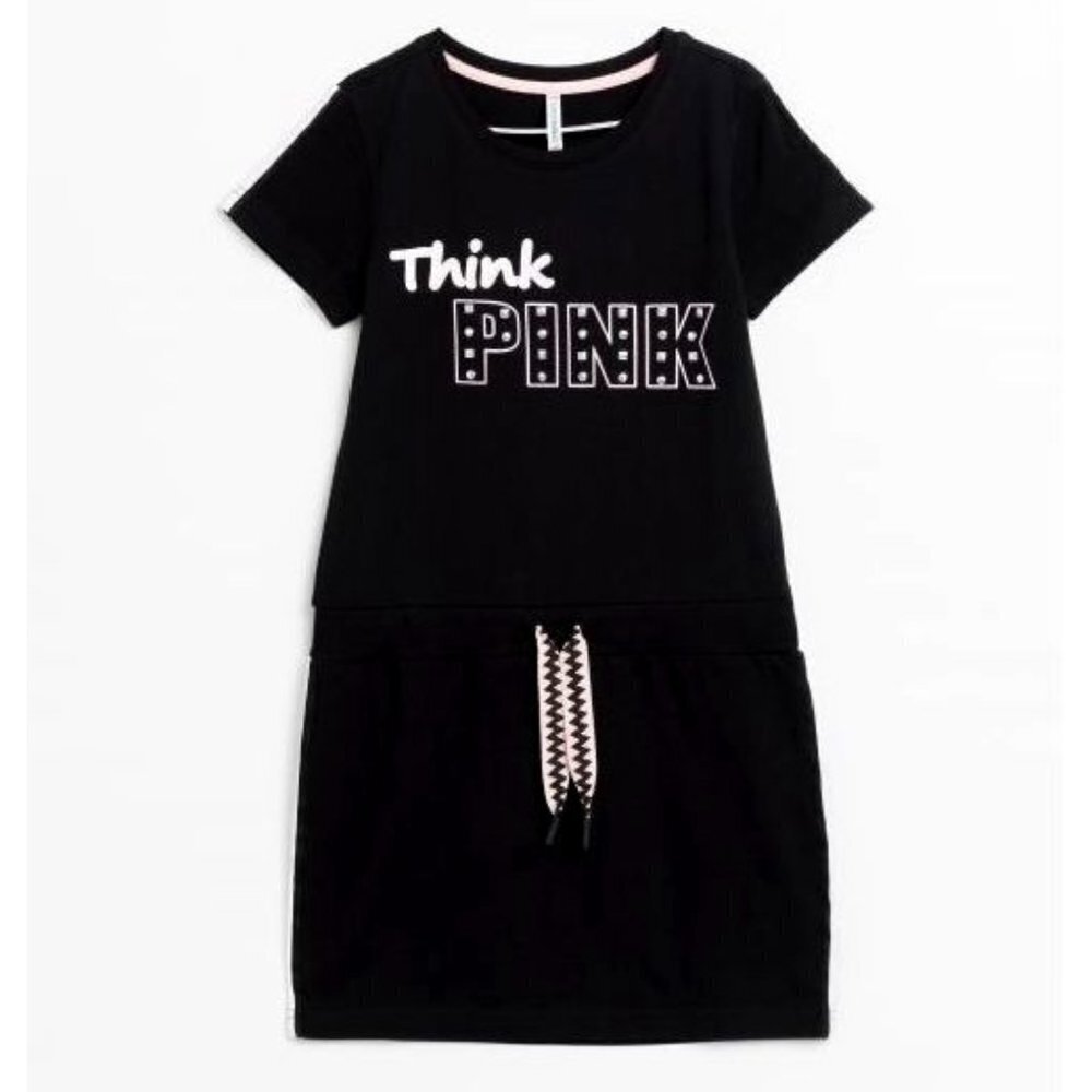 Coccodrillo black dress with front print
